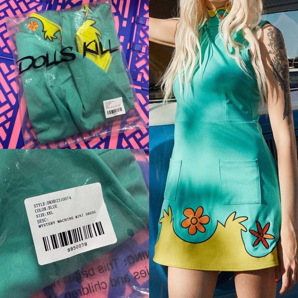 Dolls Kill Scooby Doo Dress XXL NWT
